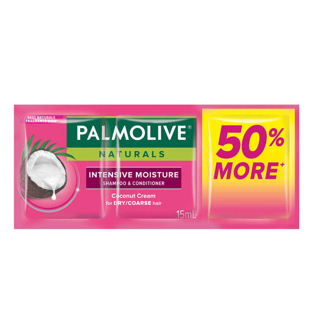 PALMOLIVE SHAMPOO INTENSIVE MOISTURE (PINK) 36/12/15ML