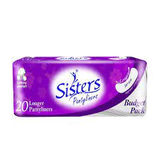 SISTERS PANTYLINER LONGER BUDGET PACK 36/20'S