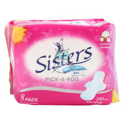 SISTERS NAPKIN SILK DAY W/ WINGS 36/8'S