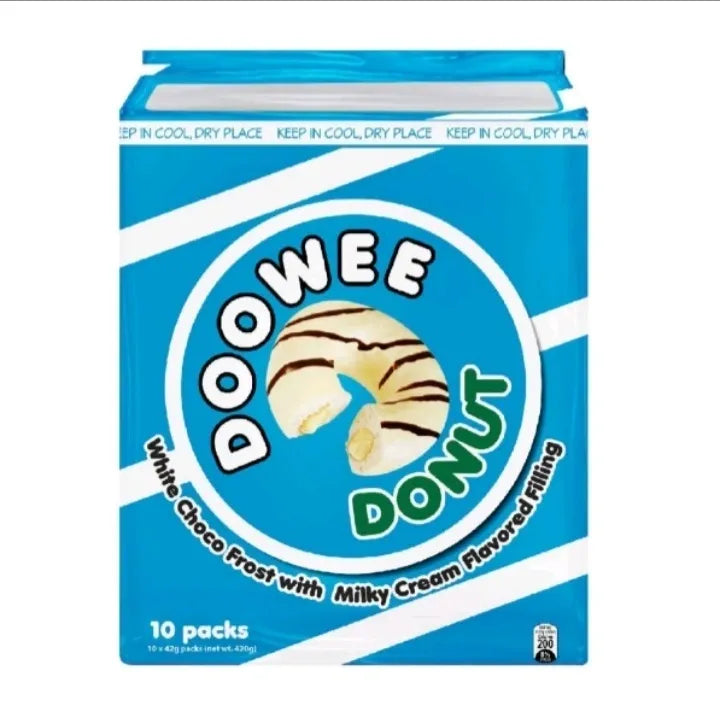 DOOWEE DONUTS WHITE CHOCOLATE 10/10/42G