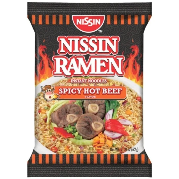 NISSIN RAMEN BEEF SPICY 72/62G