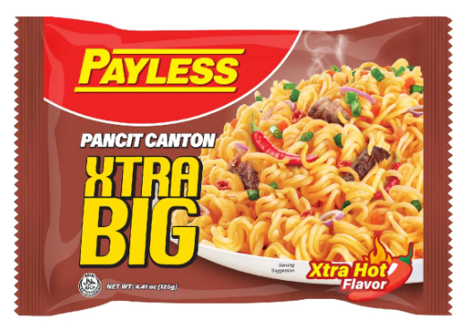 PAYLESS PANCIT CANTON XTRA BIG HOT FLAVOR 125GX48S