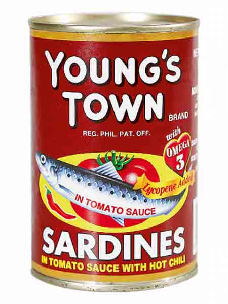 Youngs Town sardines pula 425g