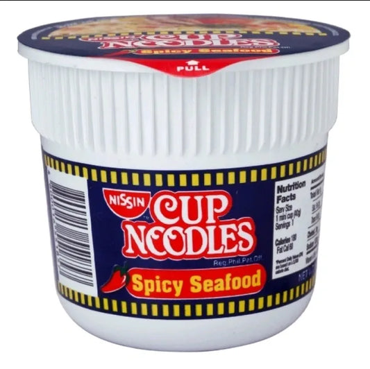NISSIN CUP NOODLES SPICY SEAFOOD X 24s